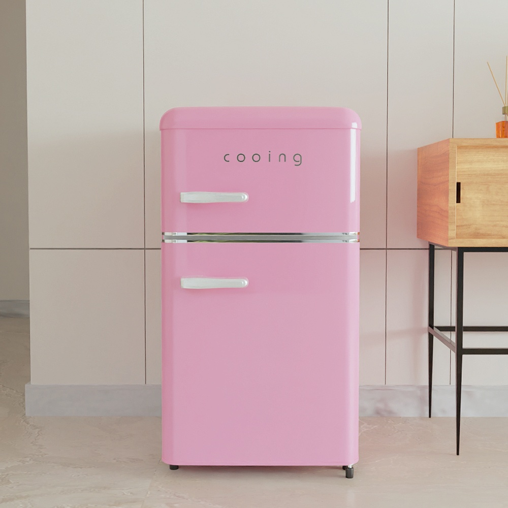 “쿠잉 레트로 미니냉장고 REF-D85” 솔직한 사용 후기