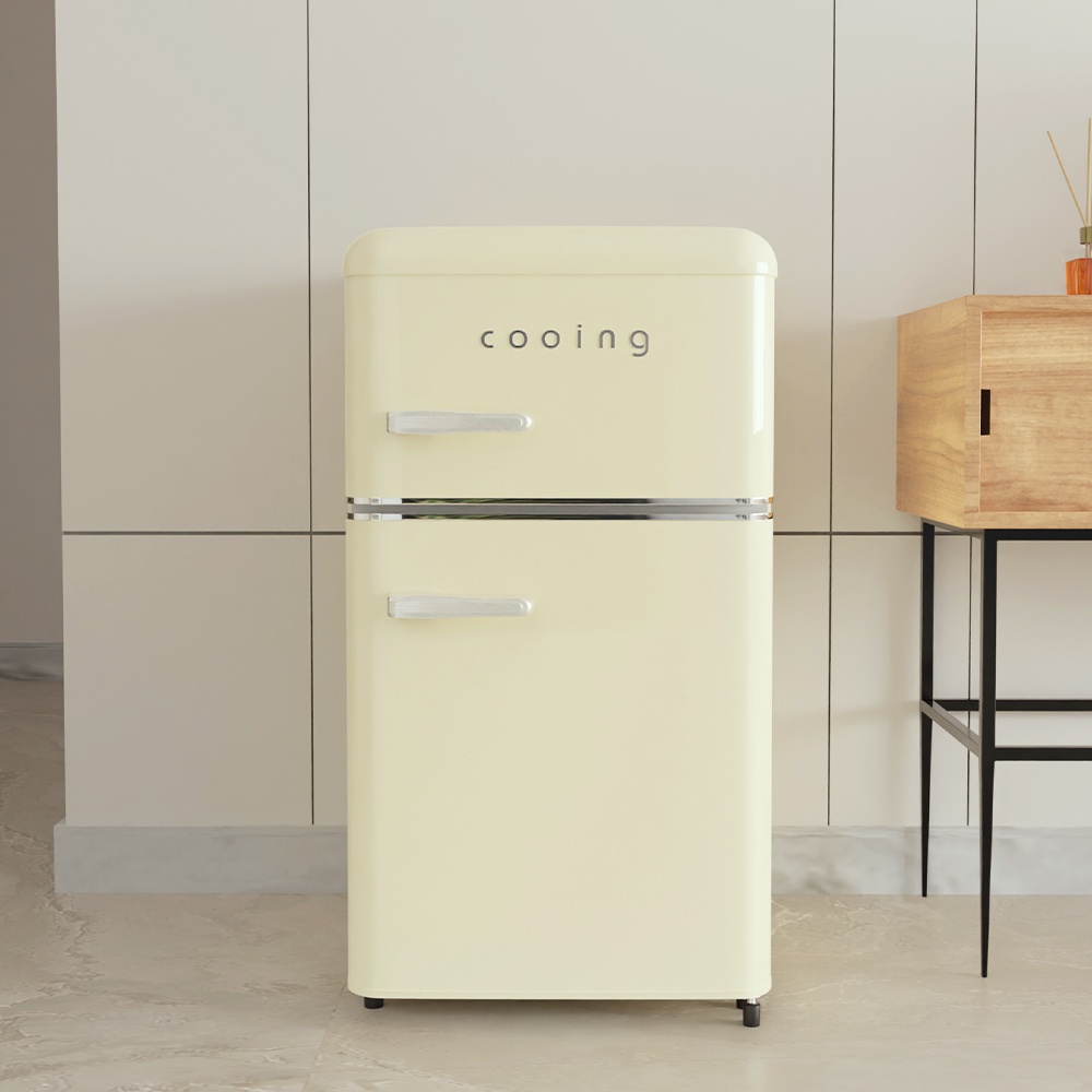 쿠잉 레트로 미니냉장고 REF-D85 후기, 1인 가구 필수템으로 인정