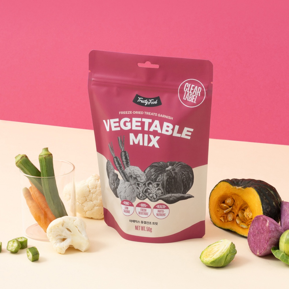 “트러스티푸드 동결건조 야채간식 채소믹스 50g 강아지 저지방 저칼로리 저알러지 다이어트” 후기, 우리 강아지의 건강한 간식 발견