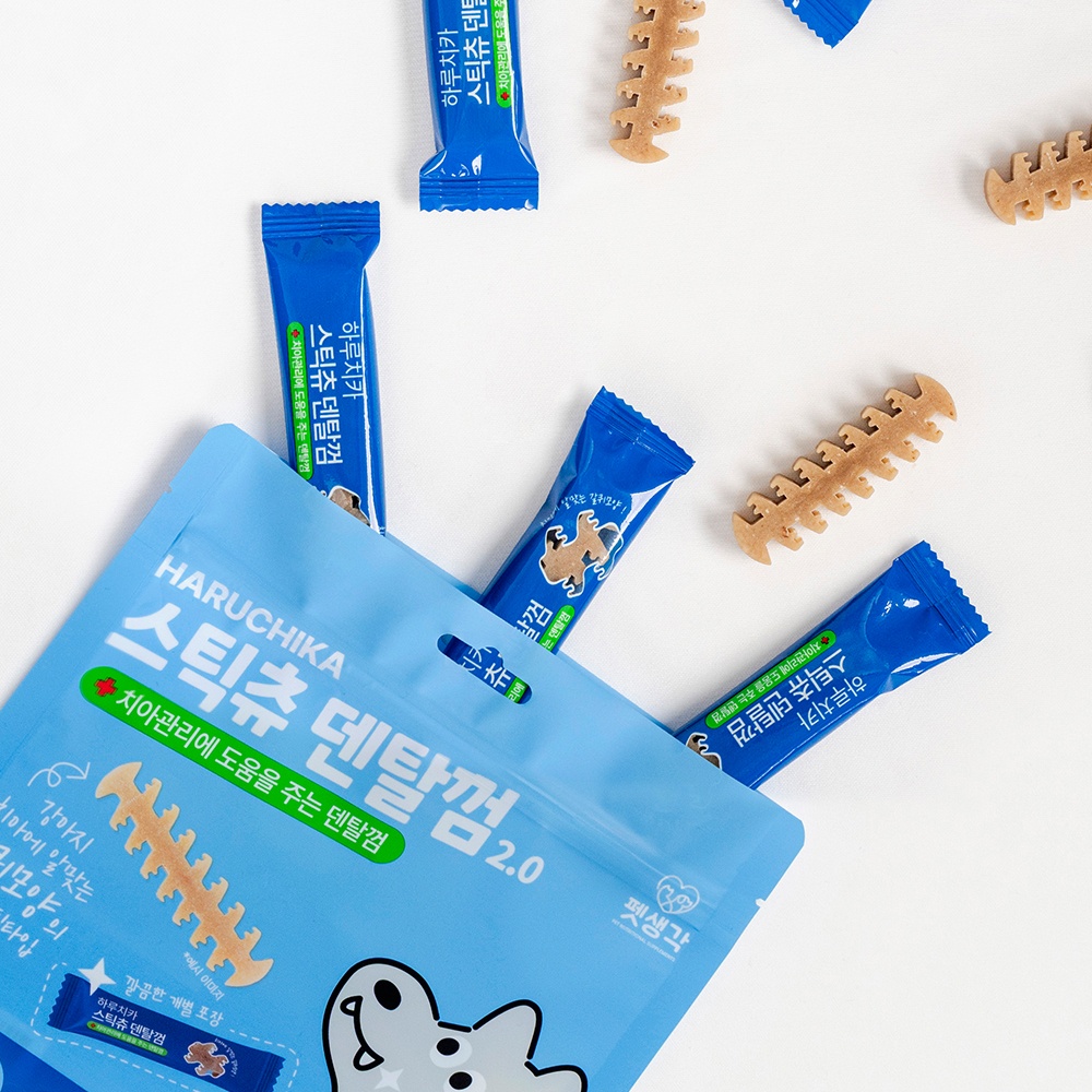 펫생각 하루치카 강아지 덴탈껌, 강아지 입냄새 문제를 해결해주는 필수템